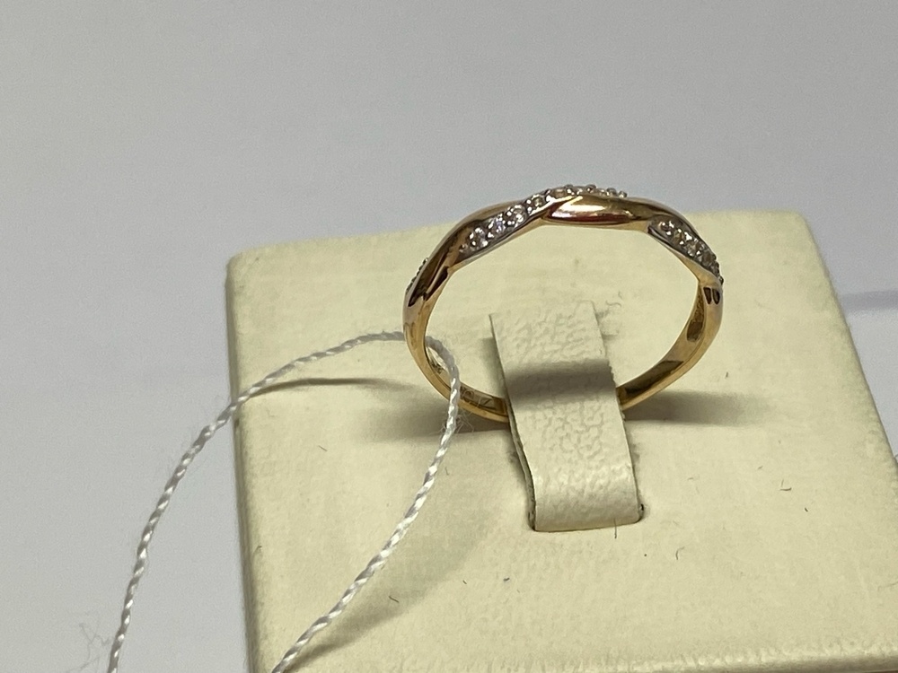 КОЛЬЦО С КАМНЯМИ (Au 585)