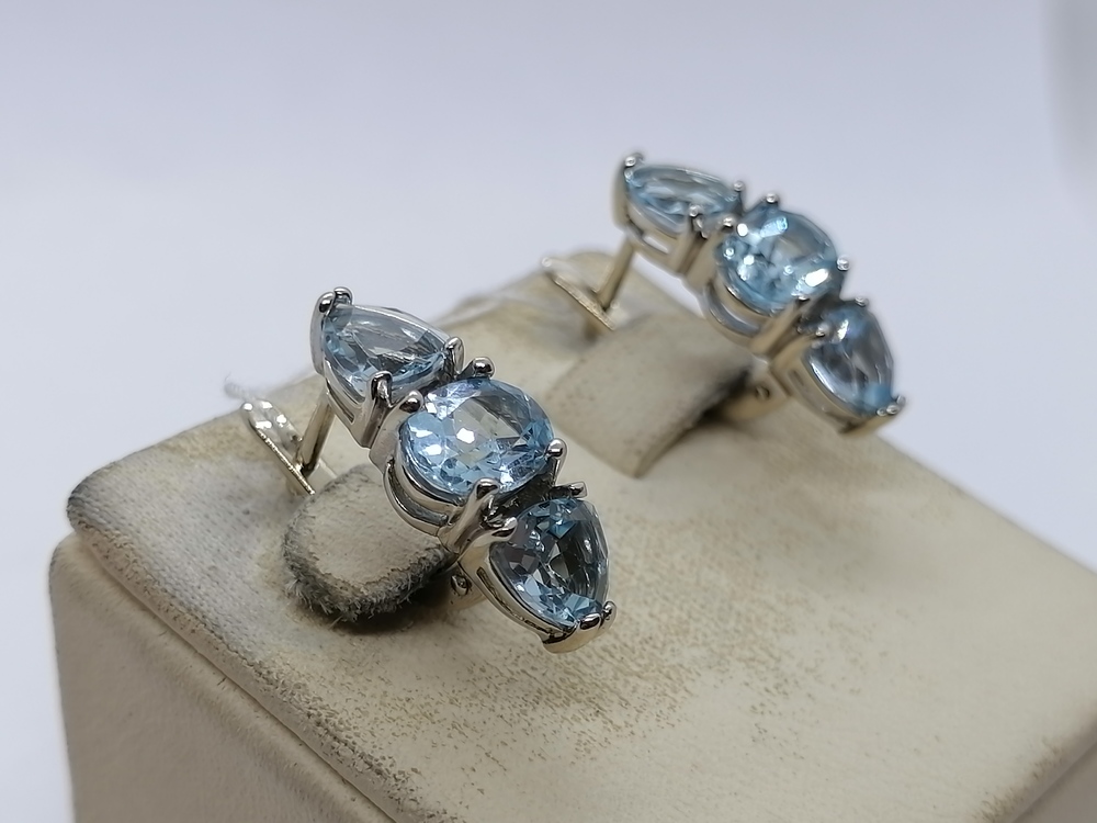 СЕРЬГИ С КАМНЯМИ (Au 585)