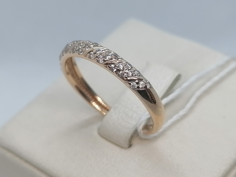 КОЛЬЦО С КАМНЯМИ (Au 585)