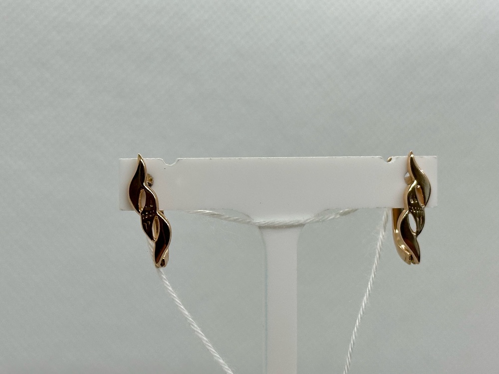 СЕРЬГИ БЕЗ КАМНЯ (Au 585)