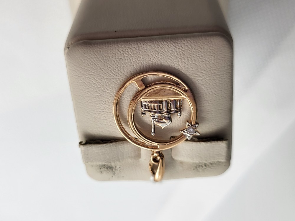 ПОДВЕСКА МЕЧЕТЬ С КАМНЕМ (Au 585)