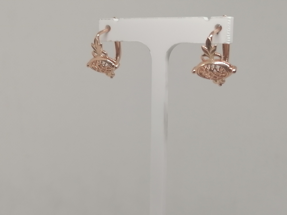 СЕРЬГИ БЕЗ КАМНЯ (Au 585)