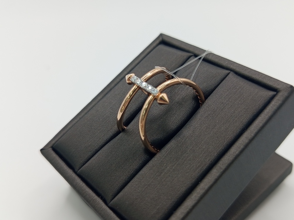 КОЛЬЦО С КАМНЯМИ (Au 585)