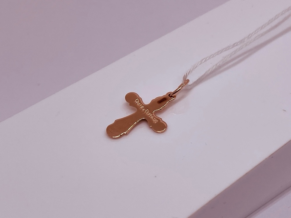 ПОДКБК585 ПОДВЕСКА КРЕСТ БЕЗ КАМНЯ (Au 585)