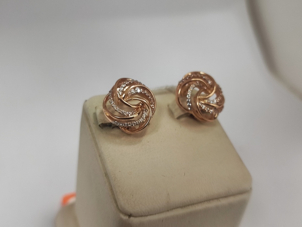 СЕРЬГИ С КАМНЯМИ (Au 585)