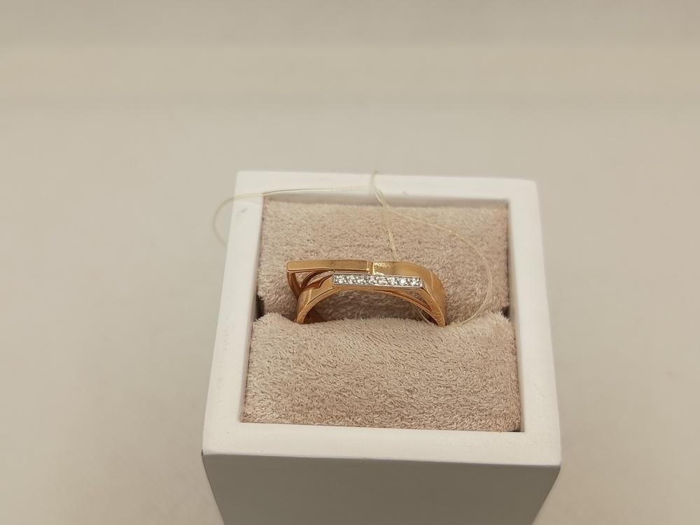 КОЛЬЦО С КАМНЯМИ (Au 585)