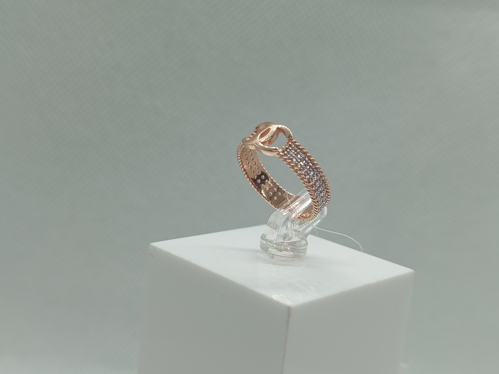 КОЛЬЦО С КАМНЯМИ (Au 585)