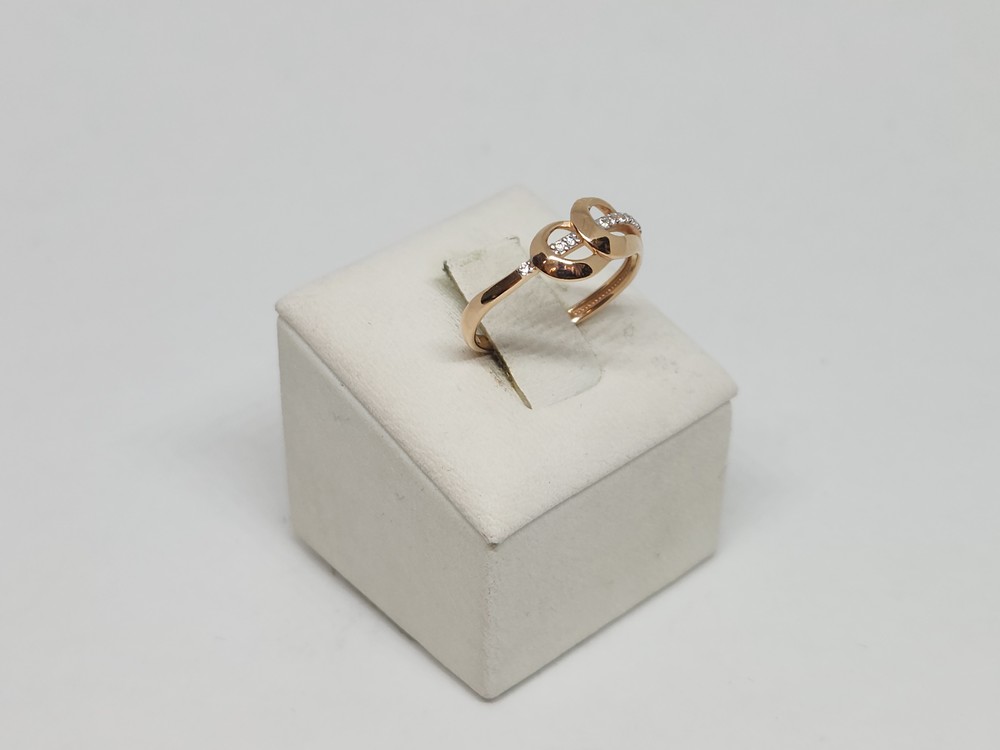 КОЛЬЦО С КАМНЯМИ (Au 585)