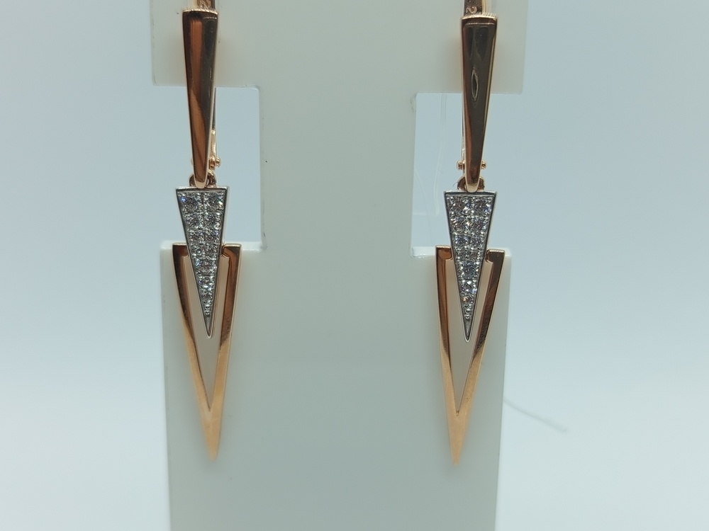 СЕРЬГИ С КАМНЯМИ (Au 585)