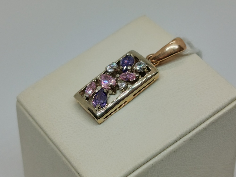 ПОДВЕСКА С КАМНЯМИ (Au 585)