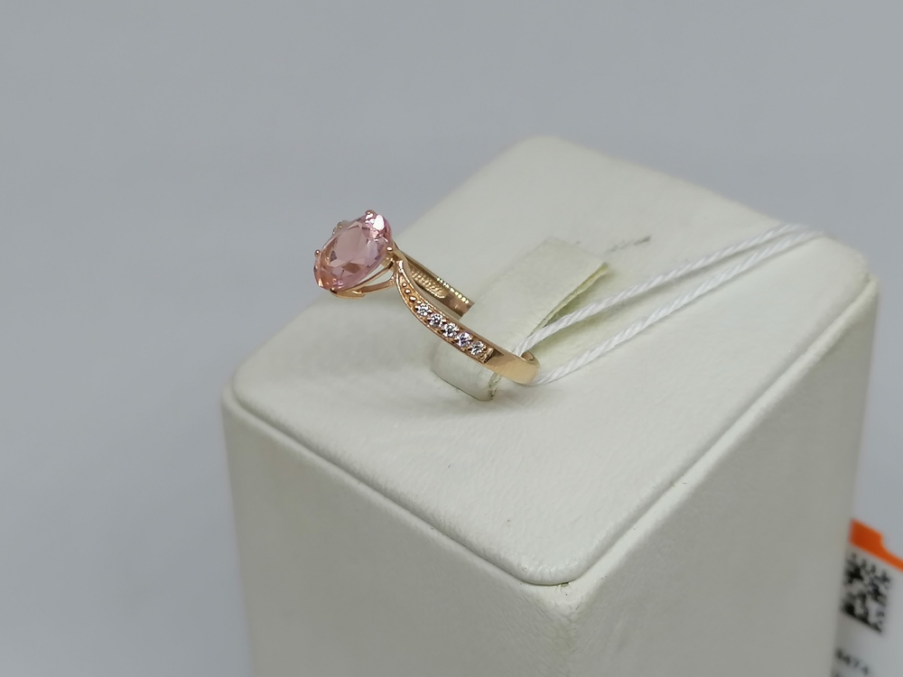 КОЛЬЦО С КАМНЯМИ (Au 585)