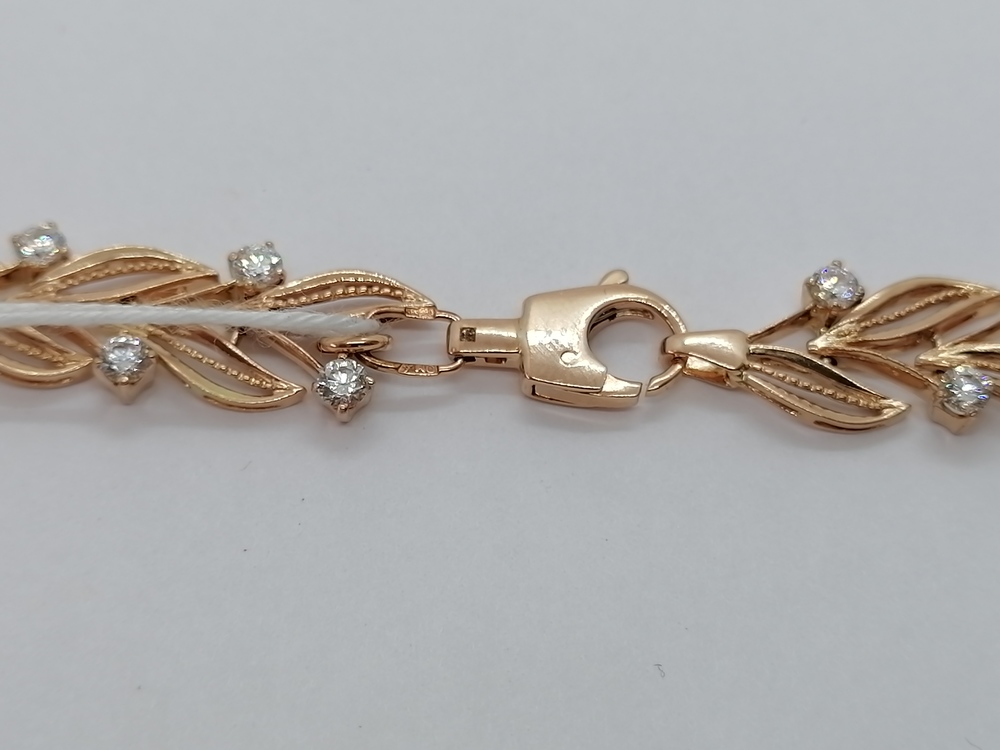 КОЛЬЕ С КАМНЯМИ Au 585