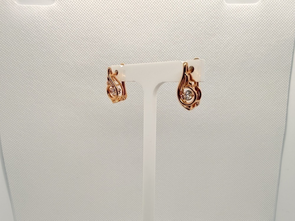 СЕРЬГИ С КАМНЕМ (Au 585)