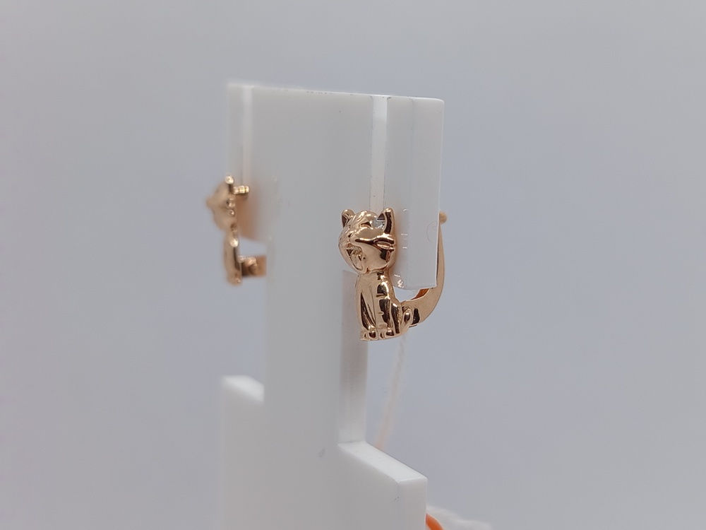 СЕРЬГИ БЕЗ КАМНЯ (Au 585)