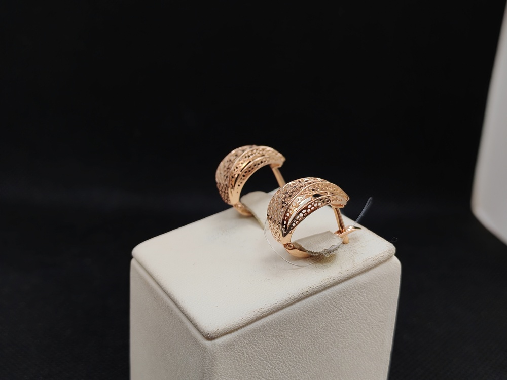 СЕРЬГИ БЕЗ КАМНЯ (Au 585)