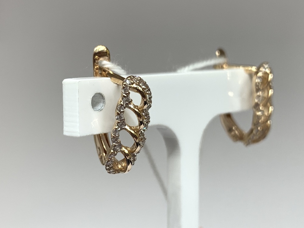 СЕРЬГИ С КАМНЯМИ (Au 585)