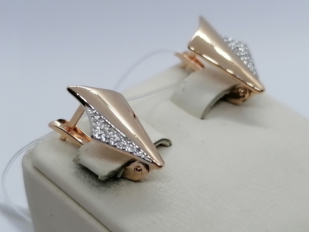 СЕРЬГИ С КАМНЯМИ (Au 585)