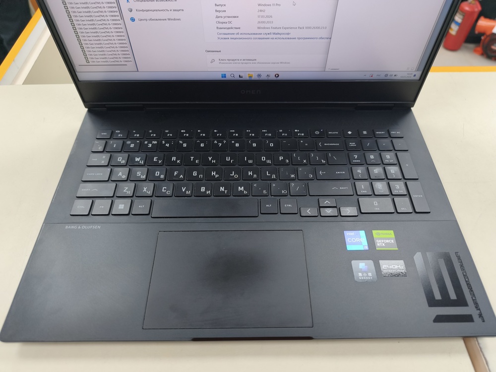 Ноутбук HP OMEN 16-WF0032TX; 13900HX, Geforce RTX 4060, 32 Гб, 1 Tb, Нет