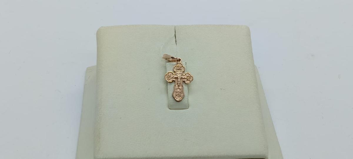 810-00123-10-00-00-00 ПОДВЕСКА КРЕСТ без камня (Au 585)