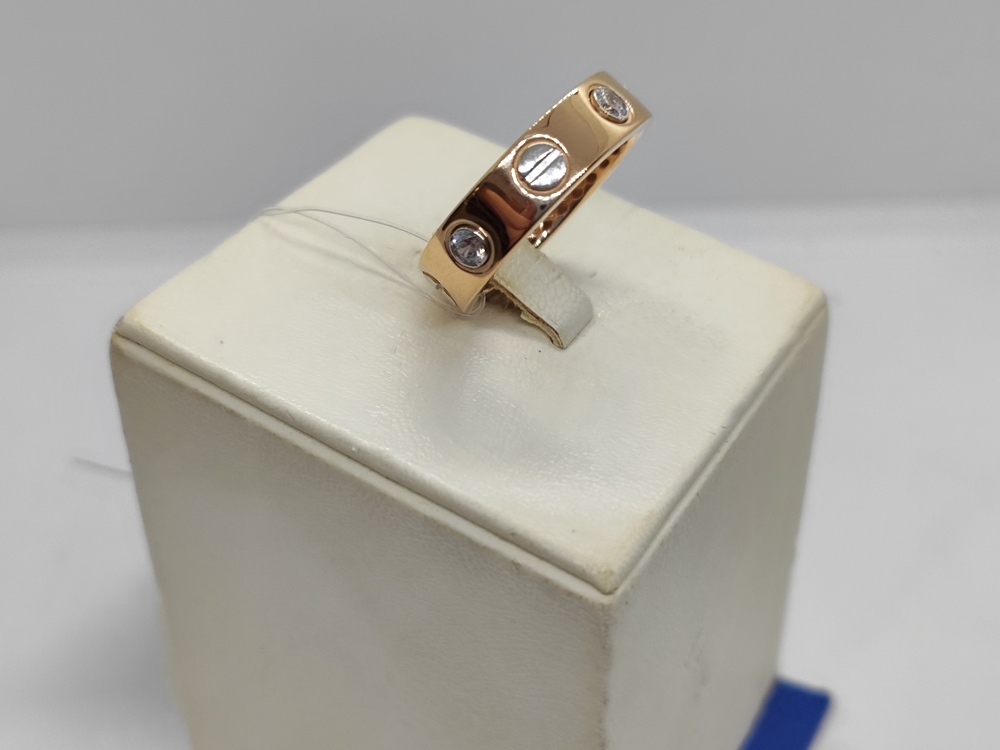 КОЛЬЦО С КАМНЯМИ (Au 585)