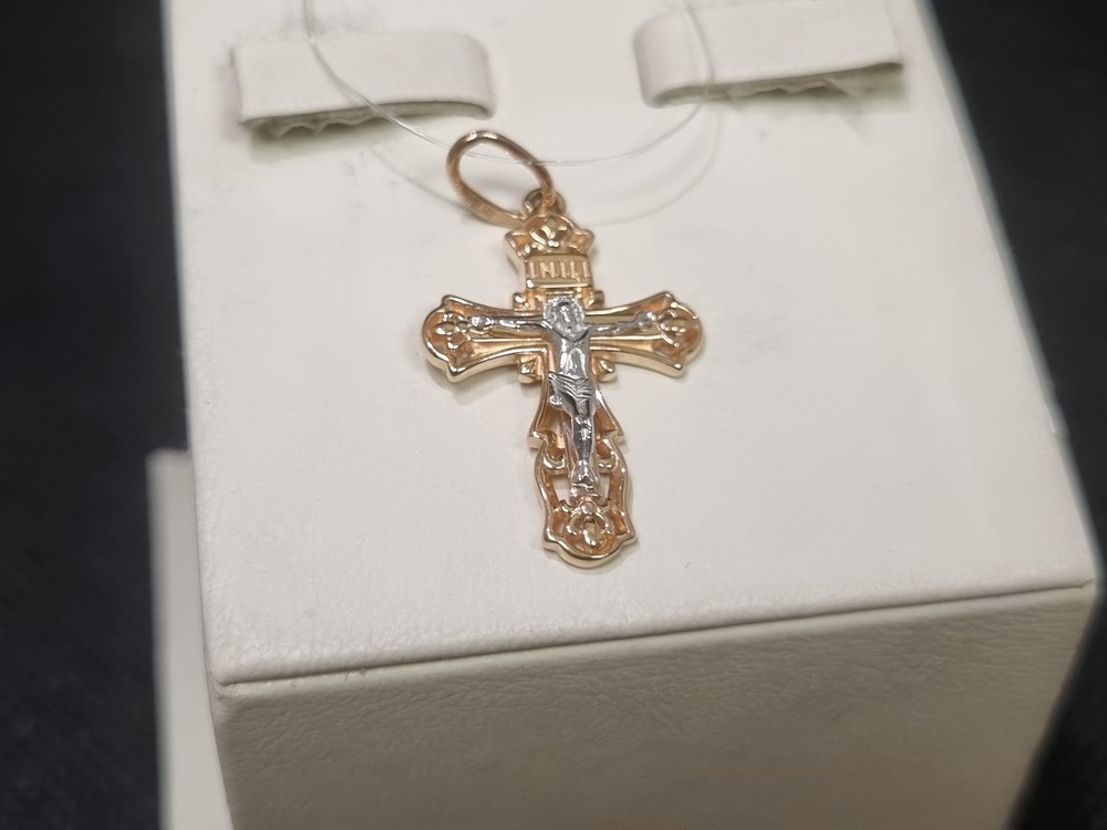 ПОДВЕСКА КРЕСТ (Au 585)