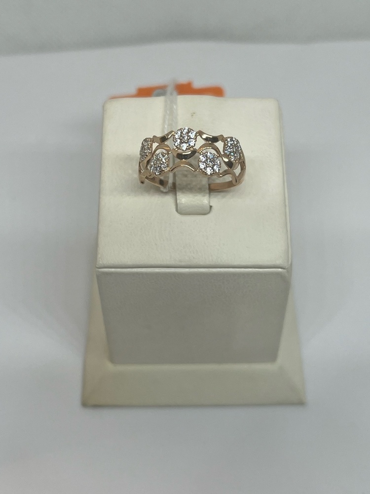 КОЛКМИ585 КОЛЬЦО С КАМНЯМИ (Au 585)