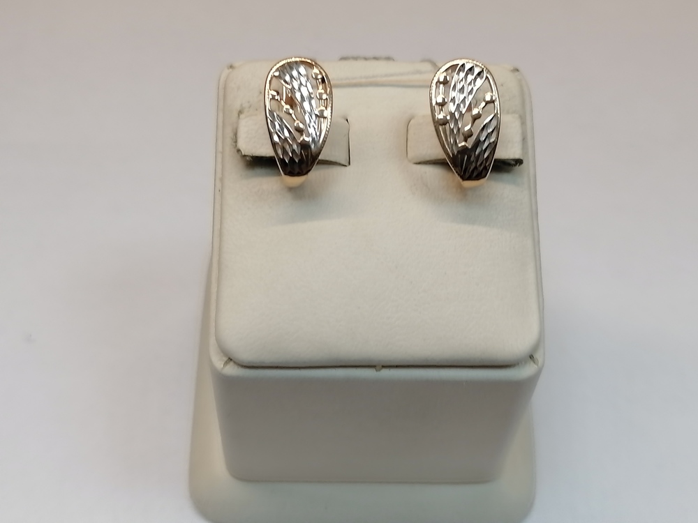 СЕРЬГИ БЕЗ КАМНЯ (Au 585)