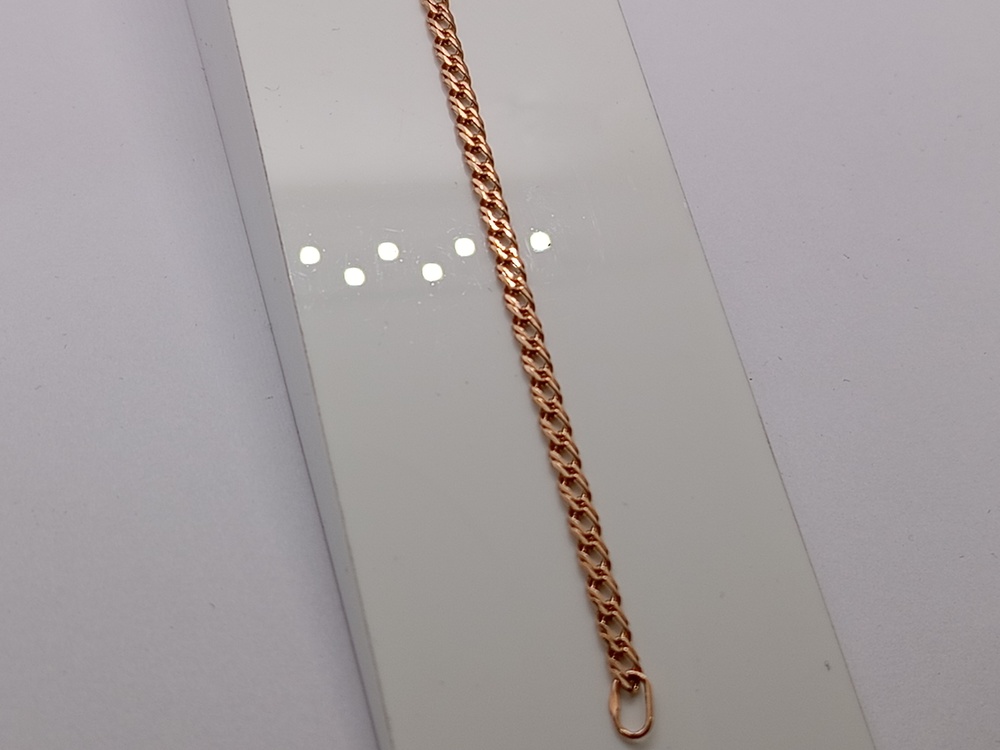 БРАСЛЕТ ПОЛНОВЕСНЫЙ Ромб двойной Au 585