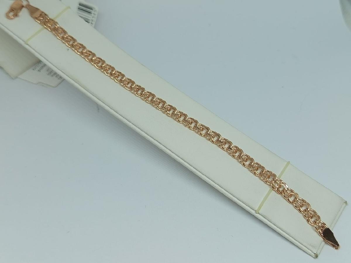 БРАСЛЕТ ПУСТОТЕЛЫЙ Бисмарк (Au 585)