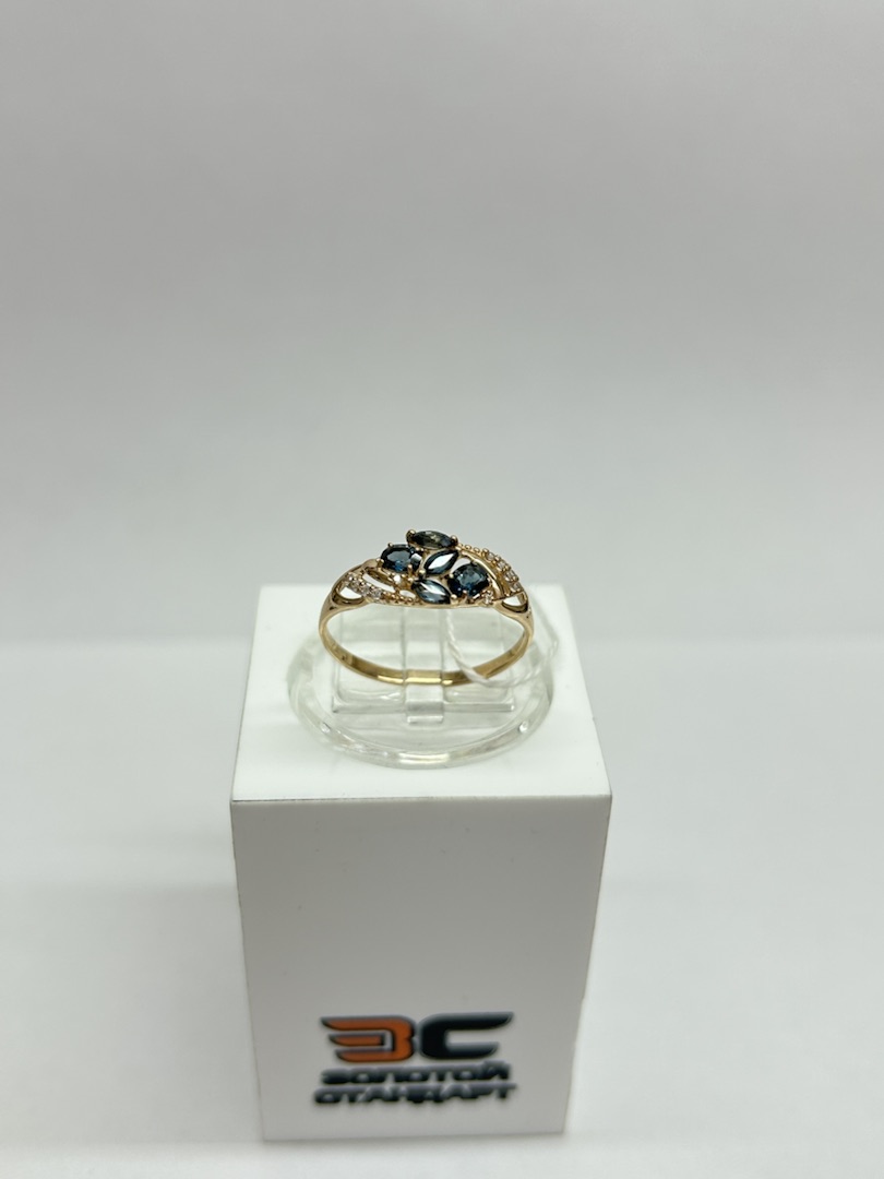 КОЛКМИ585 КОЛЬЦО С КАМНЯМИ (Au 585)