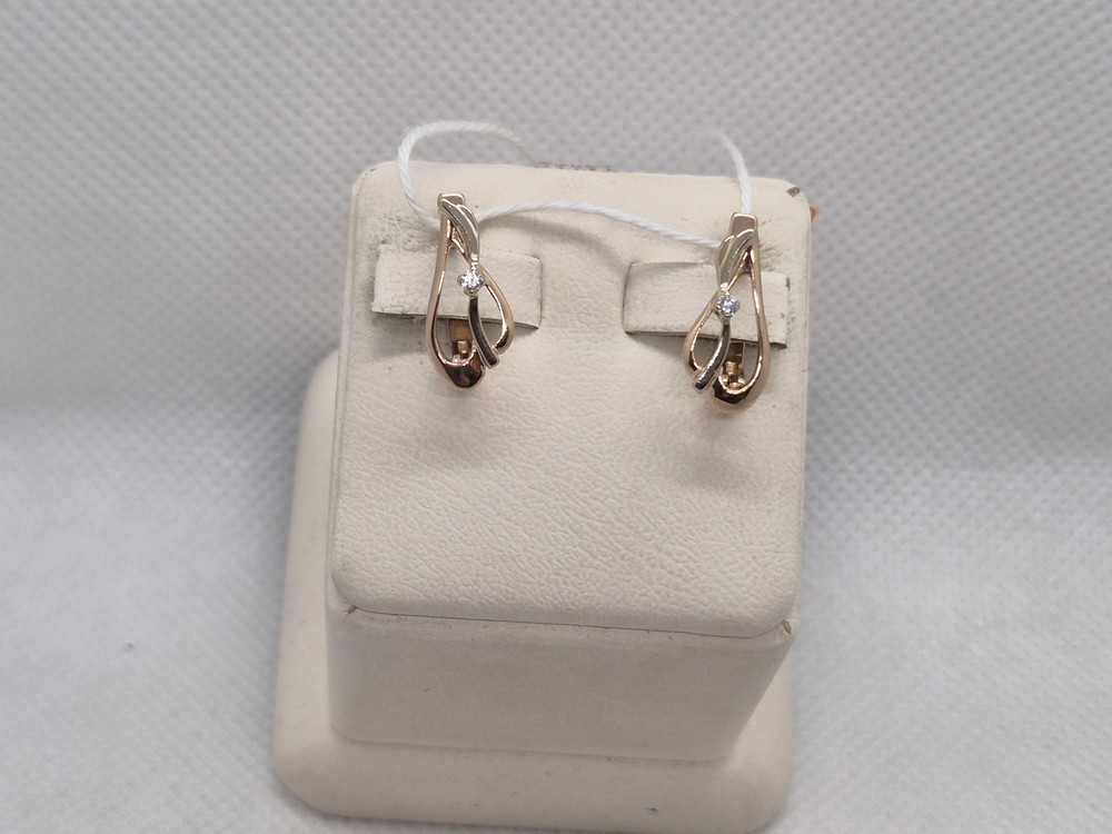 СЕРЬГИ С КАМНЕМ (Au 585)