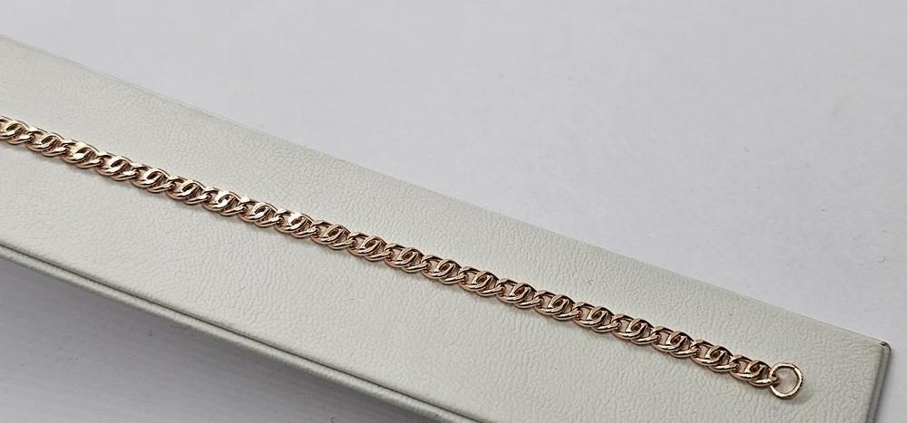 БРАСЛЕТ ПУСТОТЕЛЫЙ Якорное (Au 585)