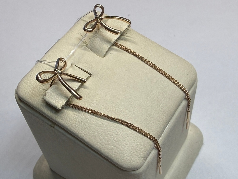 СЕРЬГИ ПРОДЕВКИ без камня (Au 585)