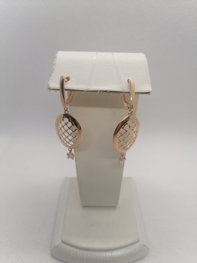 20999 СЕРЬГИ С КАМНЕМ (Au 585)