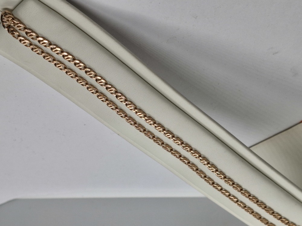 ЦЕПЬ ПОЛНОВЕСНАЯ Птичий глаз(глаз пантеры) (Au 585)