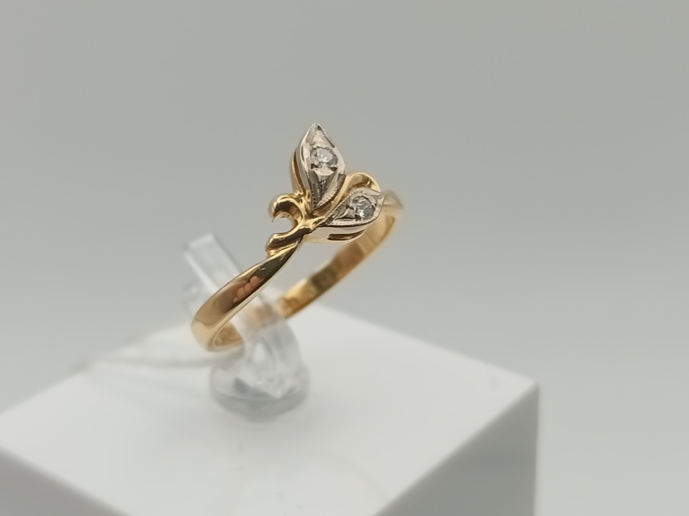 КОЛЬЦО БРИЛЛИАНТ Au 750