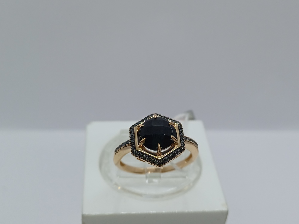 КОЛКМИ585 КОЛЬЦО С КАМНЯМИ (Au 585)