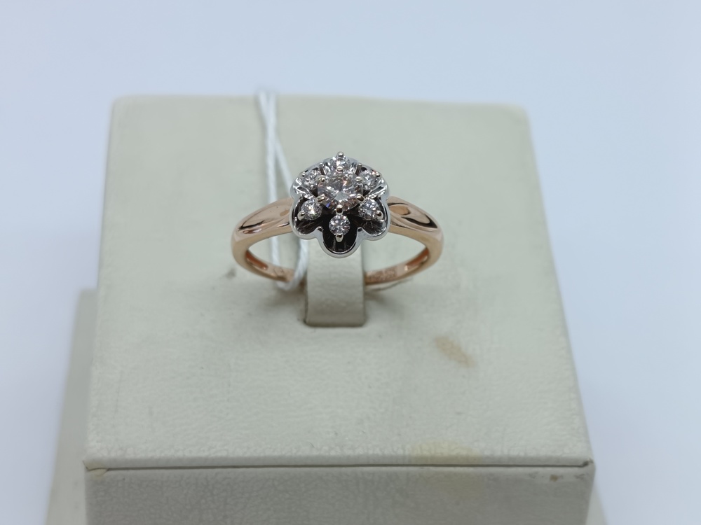 КОЛЬЦО БРИЛЛИАНТ Au 585