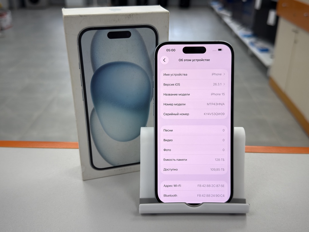 Смартфон Apple Iphone 15 128Gb