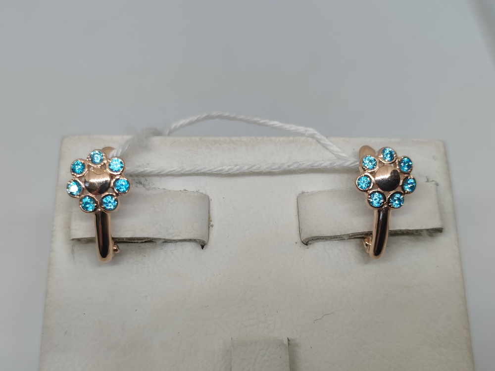 СЕРЬГИ С КАМНЯМИ (Au 585)