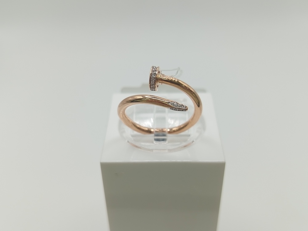 КОЛЬЦО С КАМНЯМИ (Au 585)