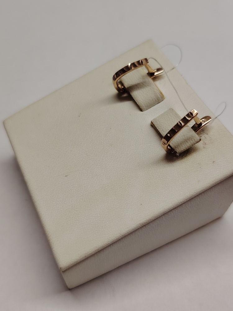 СЕРЬГИ БЕЗ КАМНЯ (Au 585)