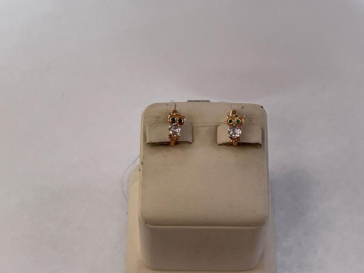 С10911423 СЕРЬГИ С КАМНЯМИ (Au 585)