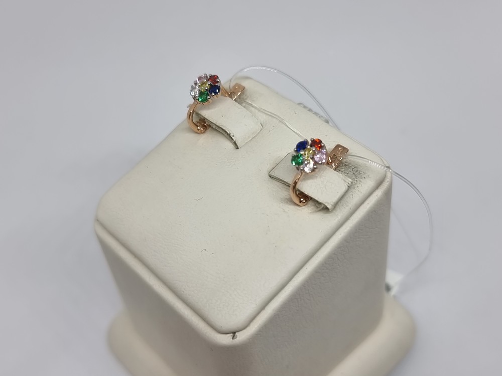 СЕРЬГИ С КАМНЯМИ (Au 585)