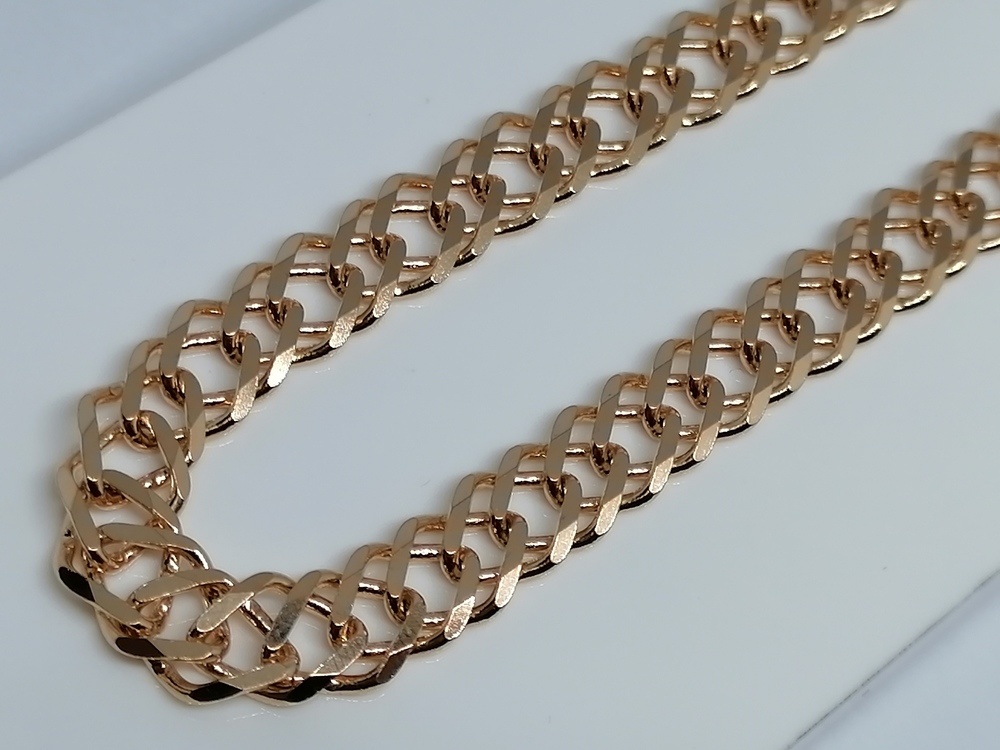 ЦЕПЬ ПОЛНОВЕСНАЯ Ромб двойной (Au 585)