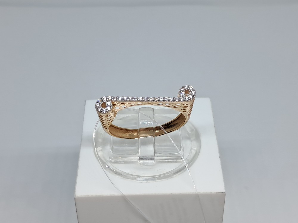 КОЛЬЦО С КАМНЯМИ (Au 585)