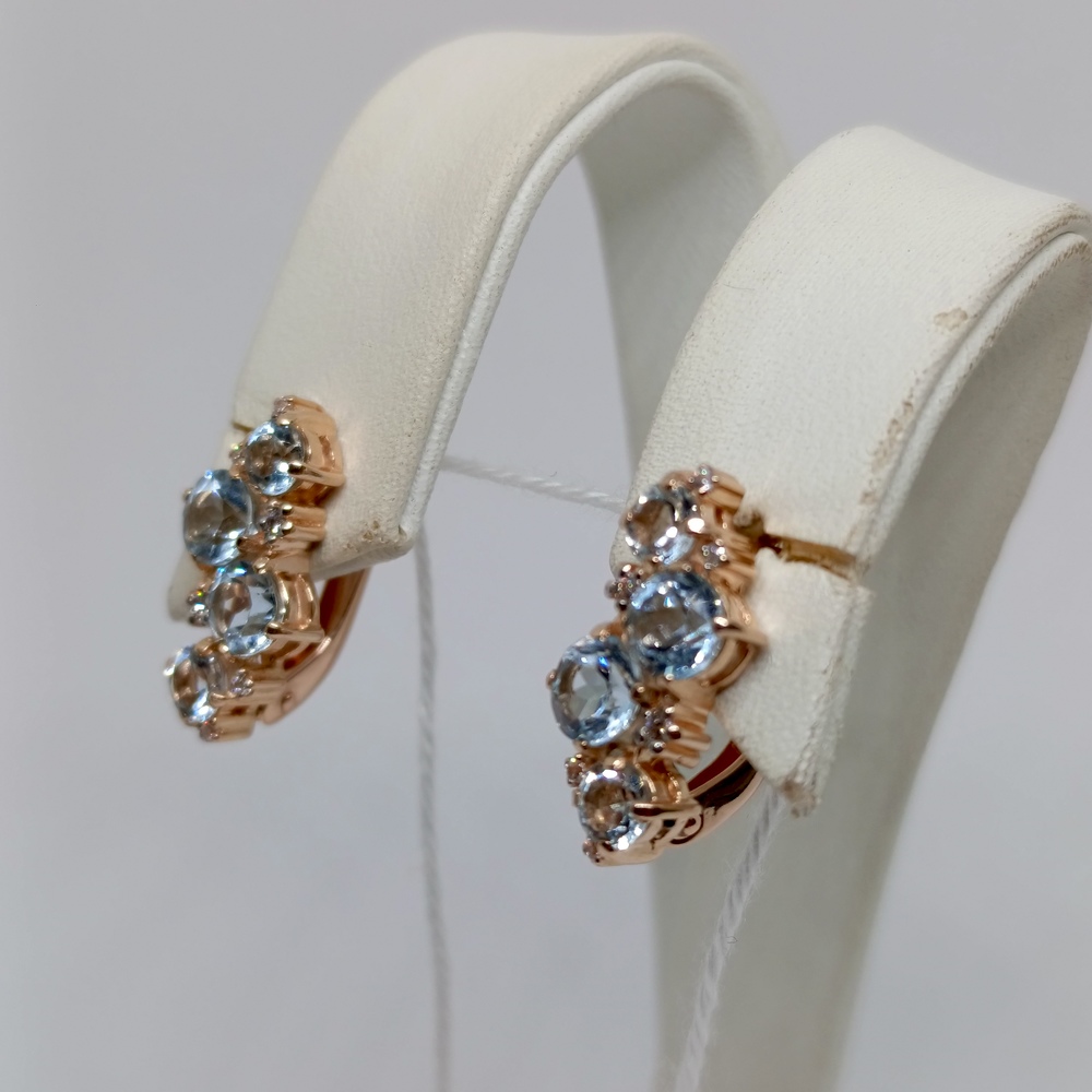 СЕРЬГИ С КАМНЯМИ (Au 585)