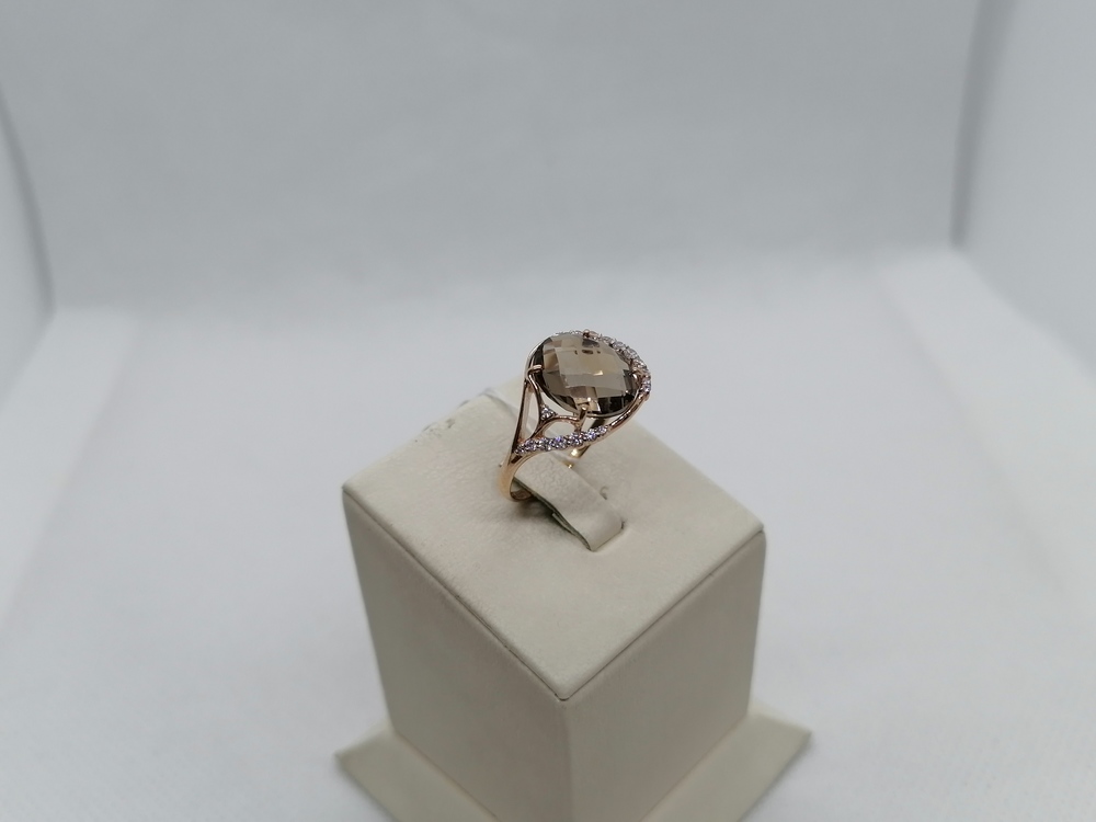 КОЛЬЦО С КАМНЯМИ (Au 585)