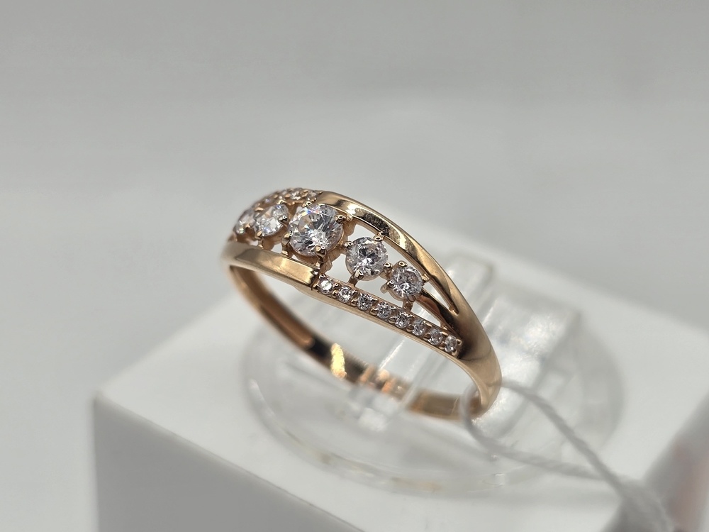 КОЛКМИ585 КОЛЬЦО С КАМНЯМИ (Au 585)