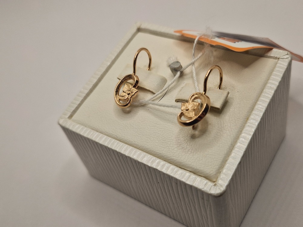 СЕРЬГИ БЕЗ КАМНЯ (Au 585)